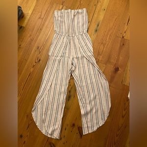 DREW strapless, flared leg jumpsuit — great for summer !